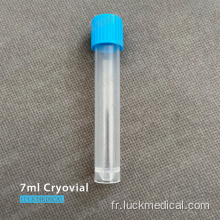 7 ml de tube en plastique cryogénique FDA